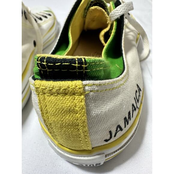 Converse Chuck Taylor All Star Jamaican Flag Low Top Canvas Sneakers Men's 12 - Picture 8 of 10